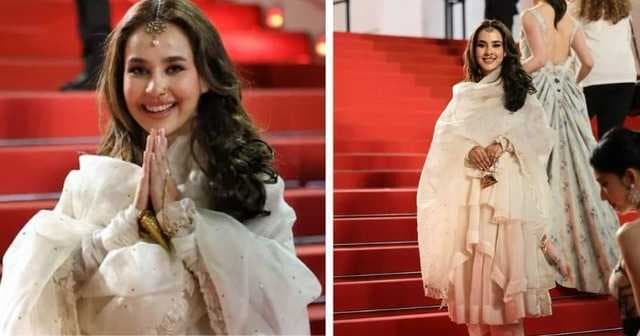 'Mummy Nu Pasand' Singer Sunanda Sharma Walks Cannes Red Carpet