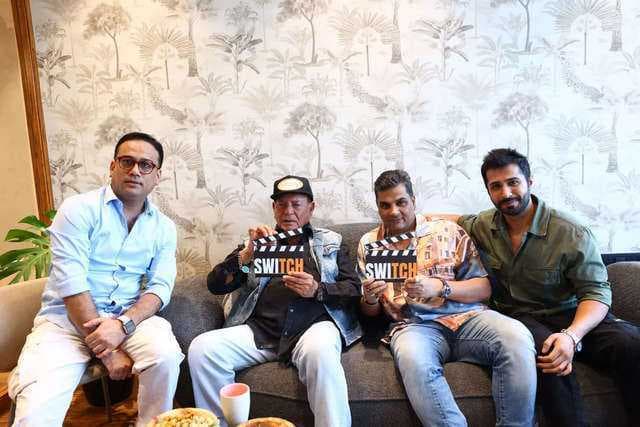 Salim Khan, Mukesh Chhabra attend the launch of Switch Entertainment in Mumbai