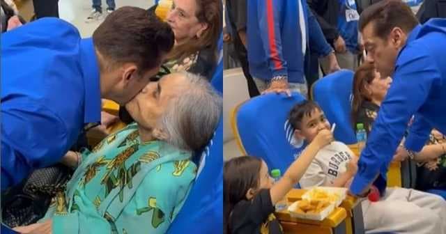 Fans Awestruck As Salman Khan Kisses Mom During CCL Match