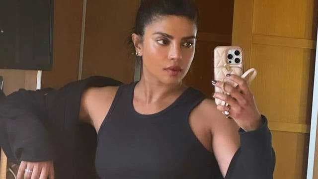 Priyanka Chopra flaunts her toned physique in 'between shots selfie' from the sets of Heads of State