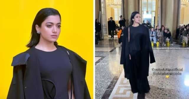 Milan Fashion Week: Rashmika Mandanna Stuns In A Gorgeous Black Dress