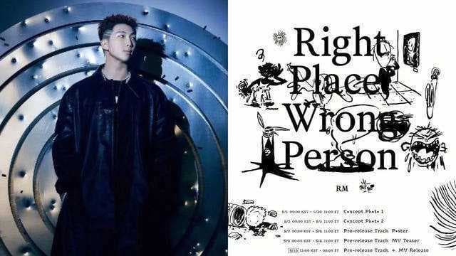 BTS' RM kicks off the countdown for his upcoming 2nd solo album 'Right Place, Wrong Person,' with a teaser scheduler