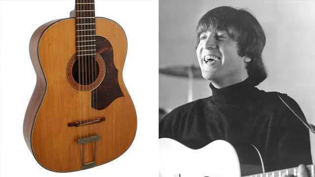 FROM ATTIC TO AUCTION BLOCK: JOHN LENNON'S 'HELP!' GUITAR TO GO UNDER THE HAMMER AFTER 50 YEARS IN ATTIC